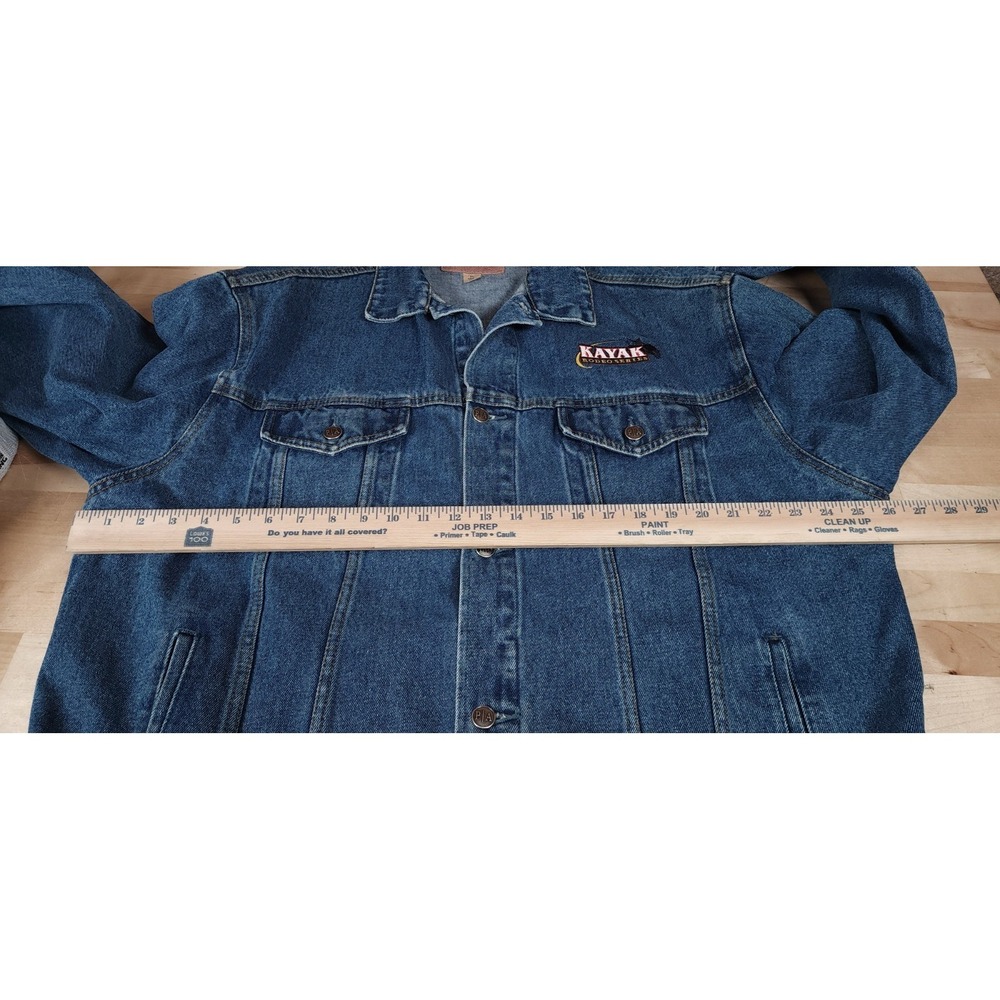 Kayak Rodeo Series Embroidered Western Denim Trucker Jacket Mens XL - Picture 7 of 8